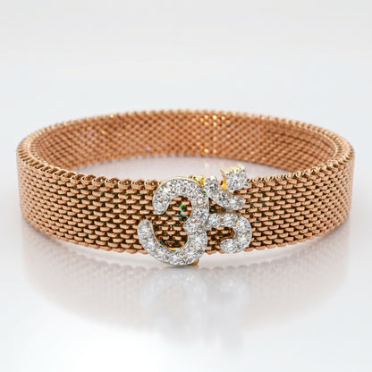 Divine Om Lab Grown Diamond Bracelet