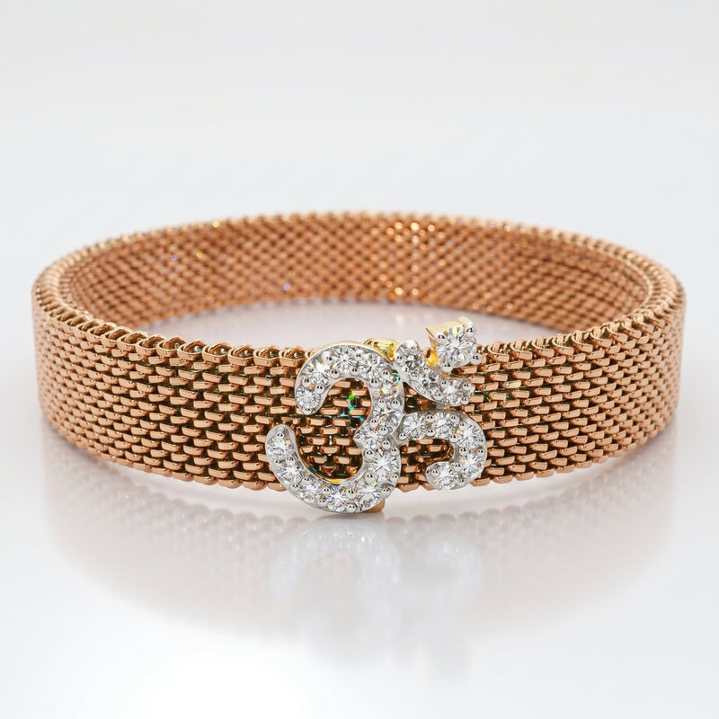 Divine Om Lab Grown Diamond Bracelet