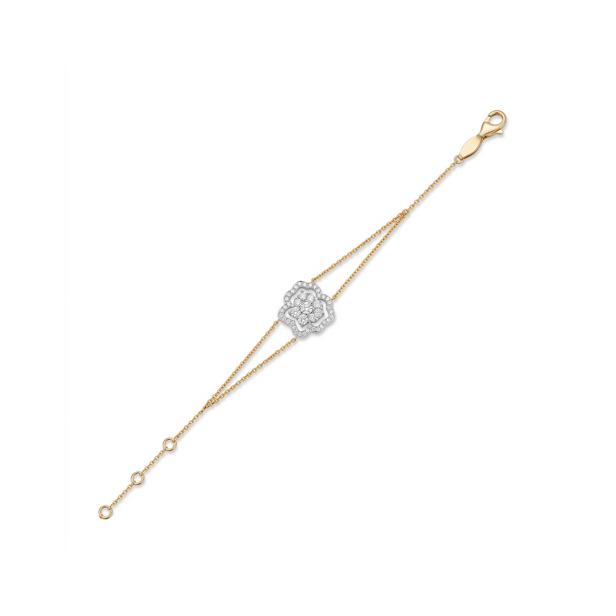 Gleaming Gardenia Lab Grown Diamond Bracelet