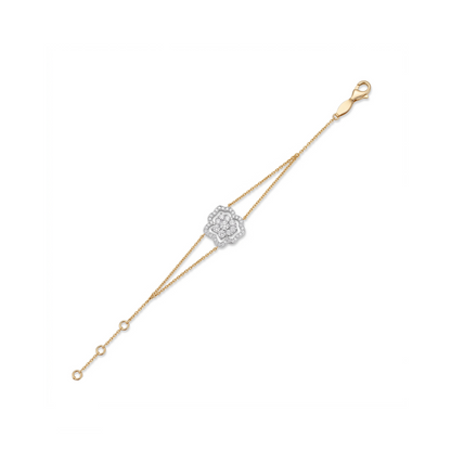 Gleaming Gardenia Lab Grown Diamond Bracelet