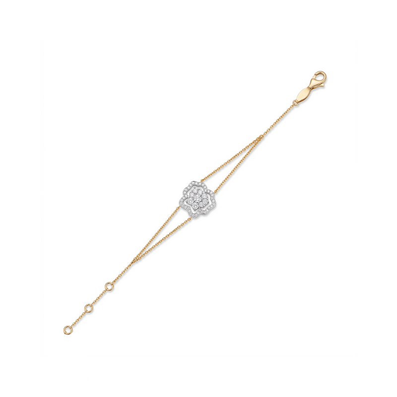 Gleaming Gardenia Lab Grown Diamond Bracelet
