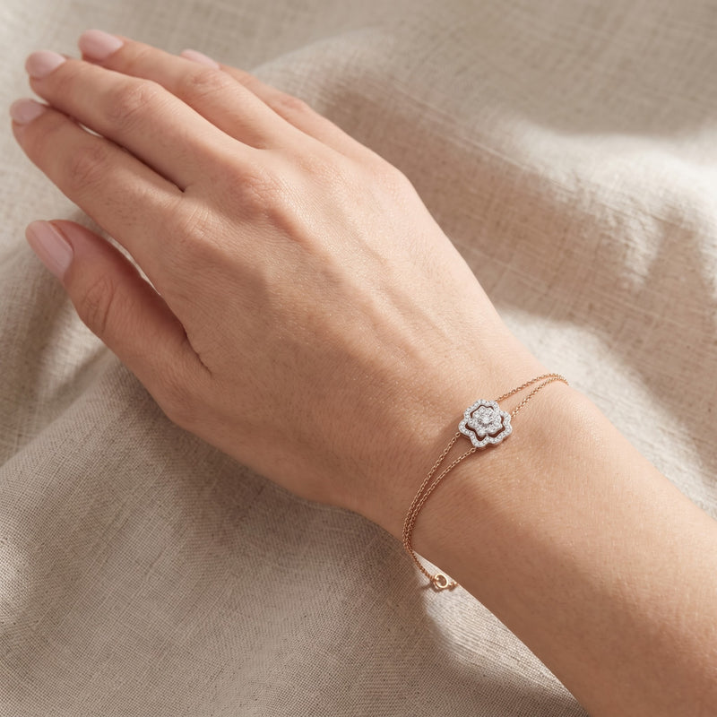 Gleaming Gardenia Lab Grown Diamond Bracelet
