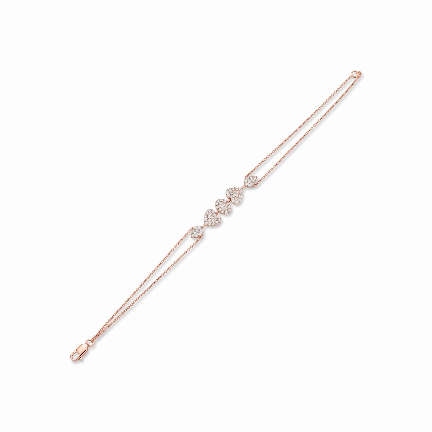 Halo Heartbeat Lab Grown Diamond Bracelet