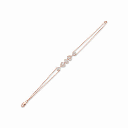 Halo Heartbeat Lab Grown Diamond Bracelet