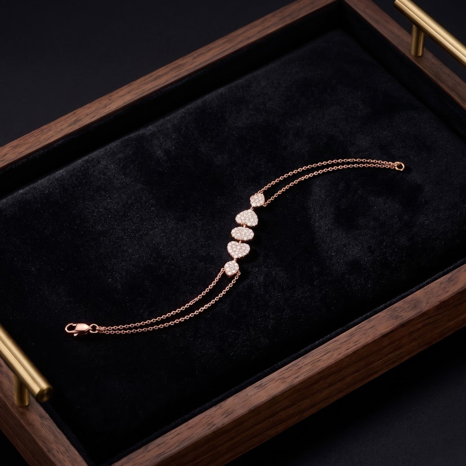 Halo Heartbeat Lab Grown Diamond Bracelet