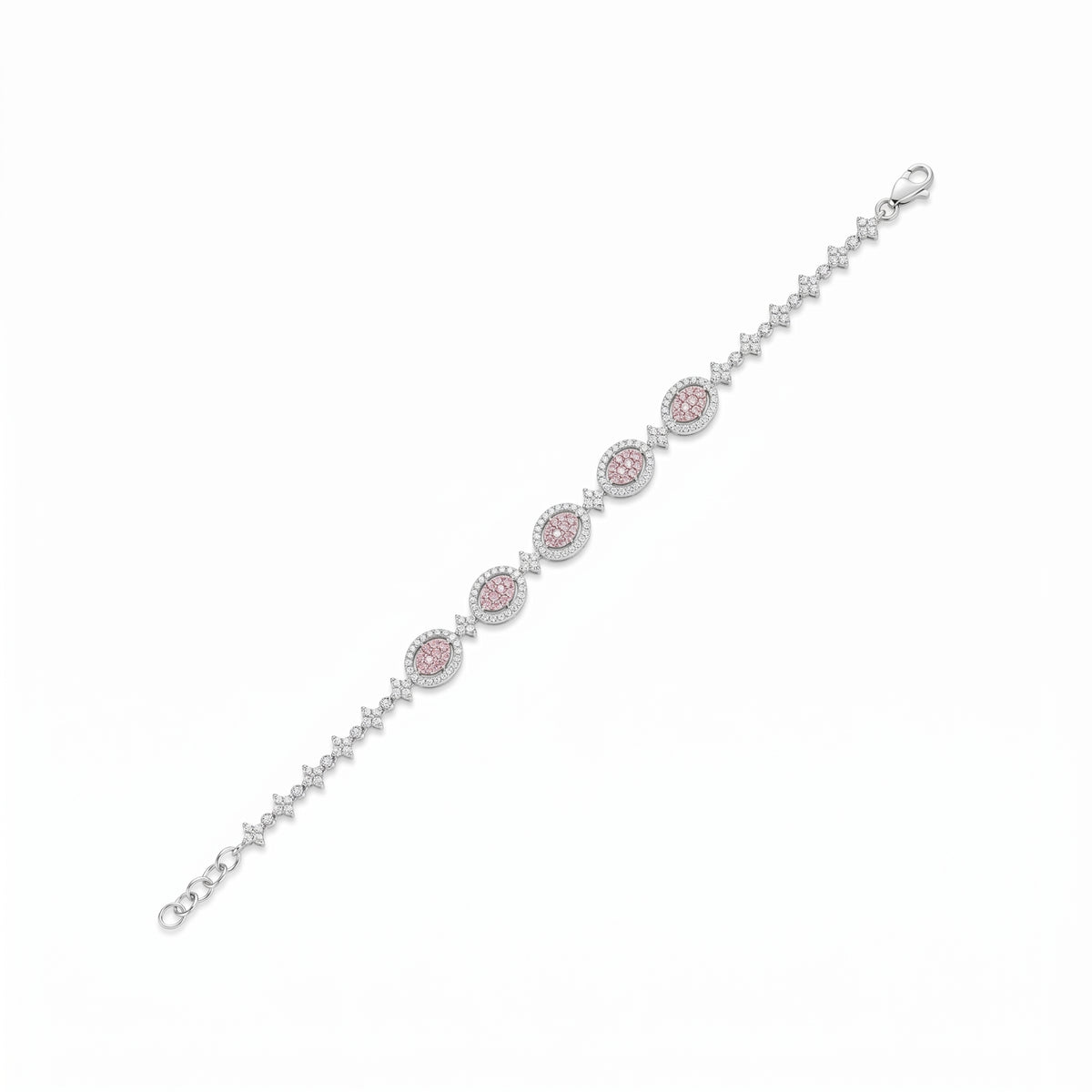 Glamour Crescent Lab Grown Diamond Bracelet