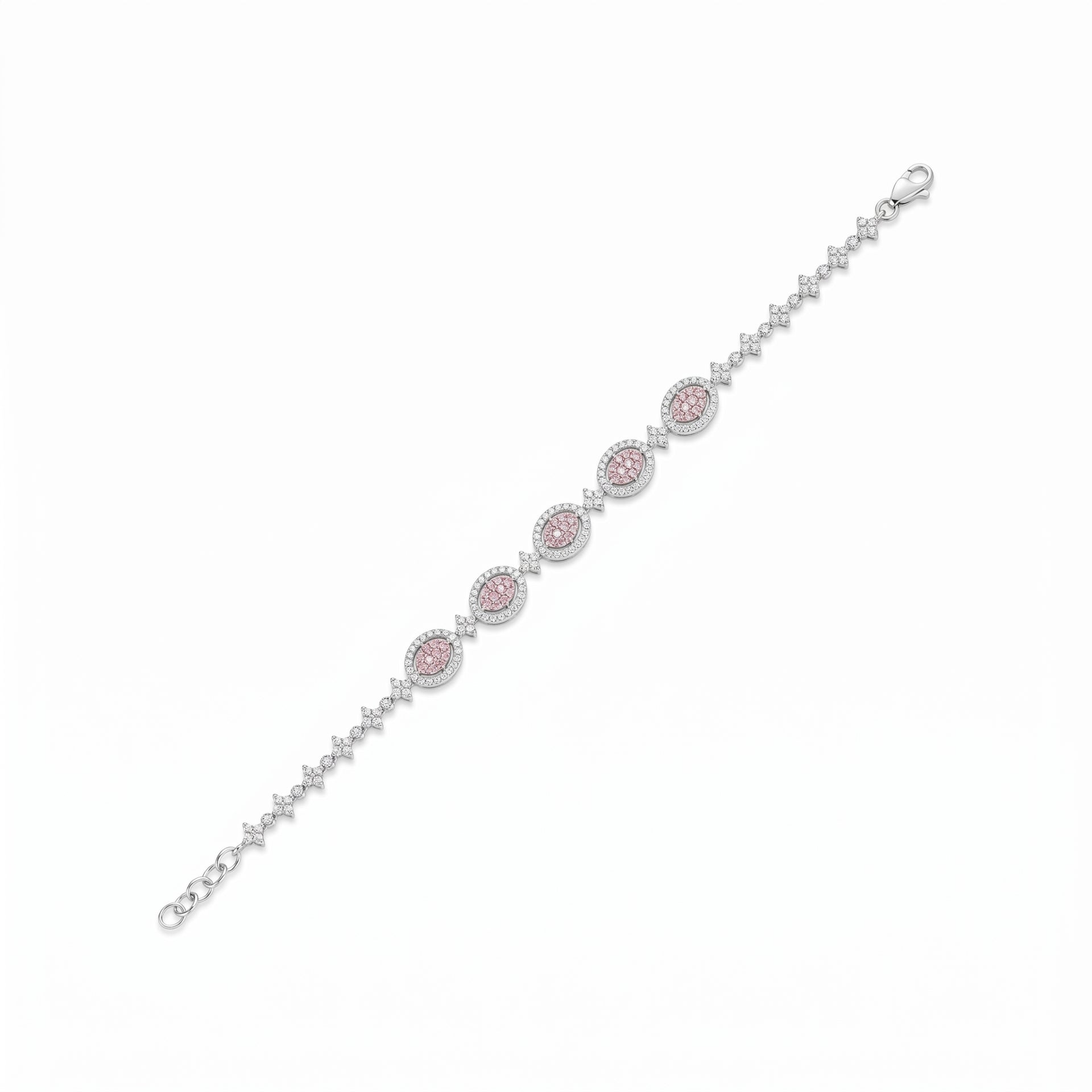 Glamour Crescent Lab Grown Diamond Bracelet
