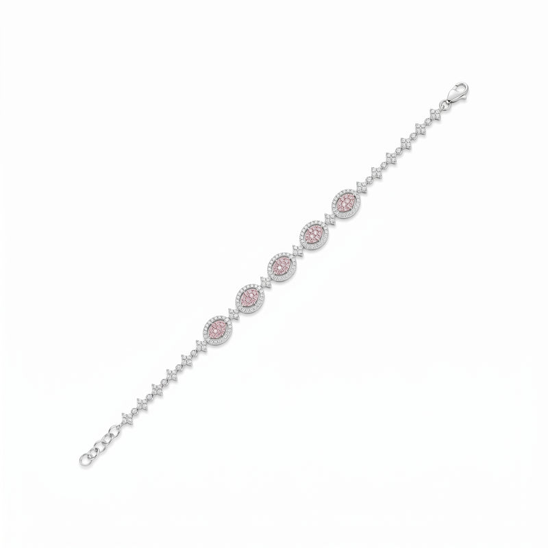 Glamour Crescent Lab Grown Diamond Bracelet