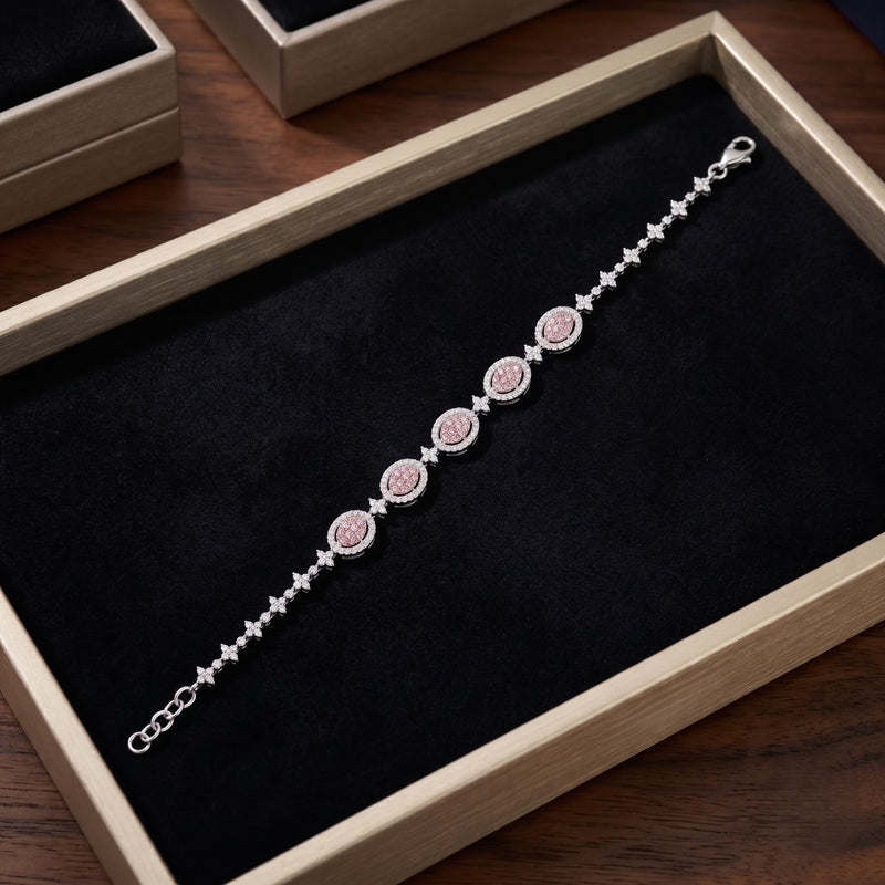 Glamour Crescent Lab Grown Diamond Bracelet