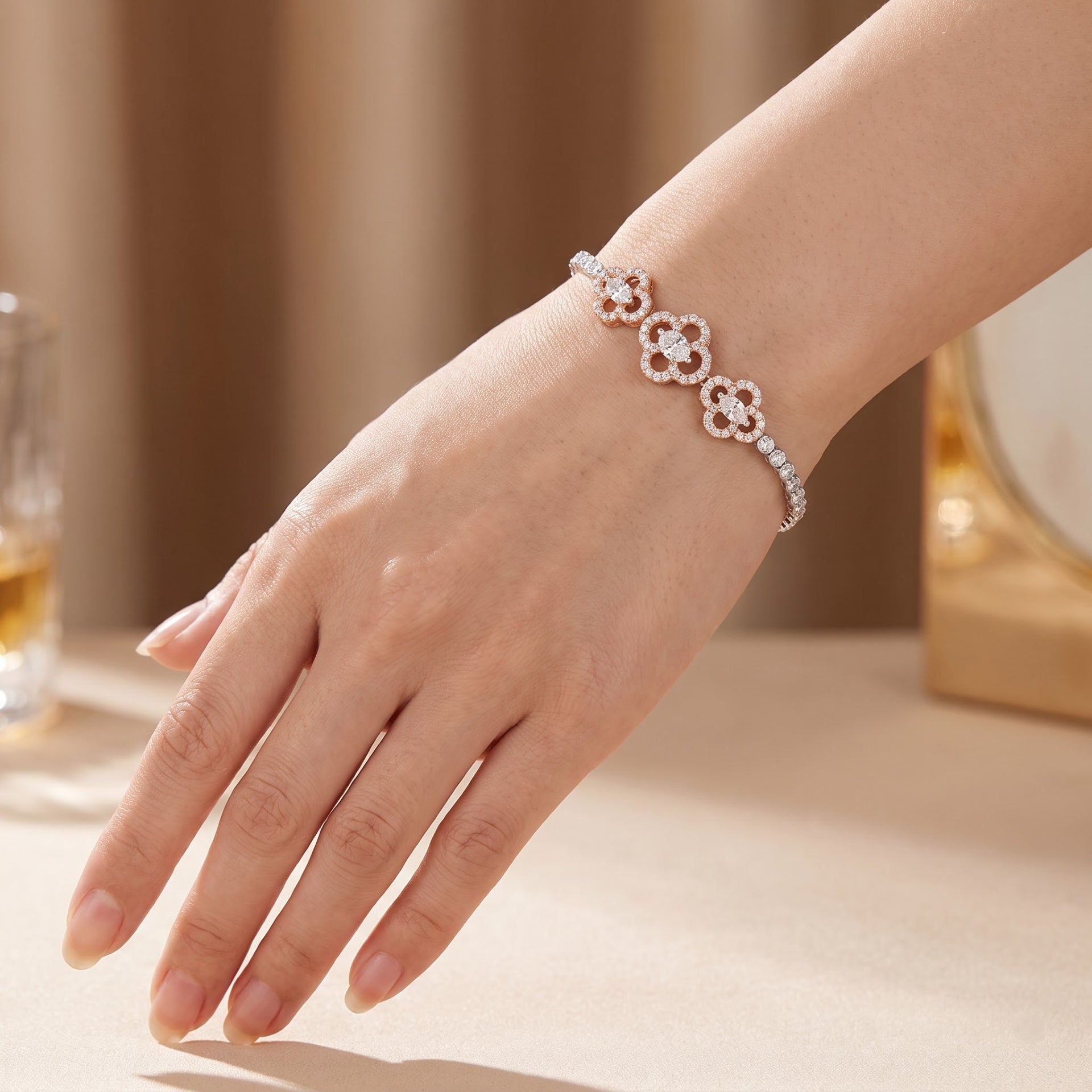 Dreamweave Petal Glam Lab Grown Diamond Bracelet