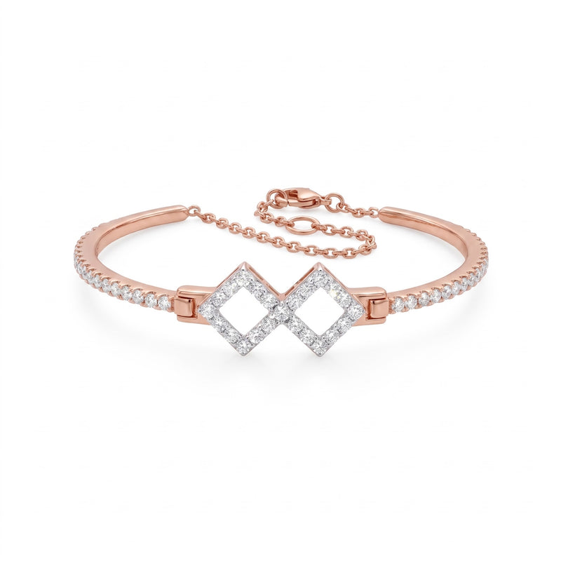 Modernist Duality Lab Grown Diamond Bracelet