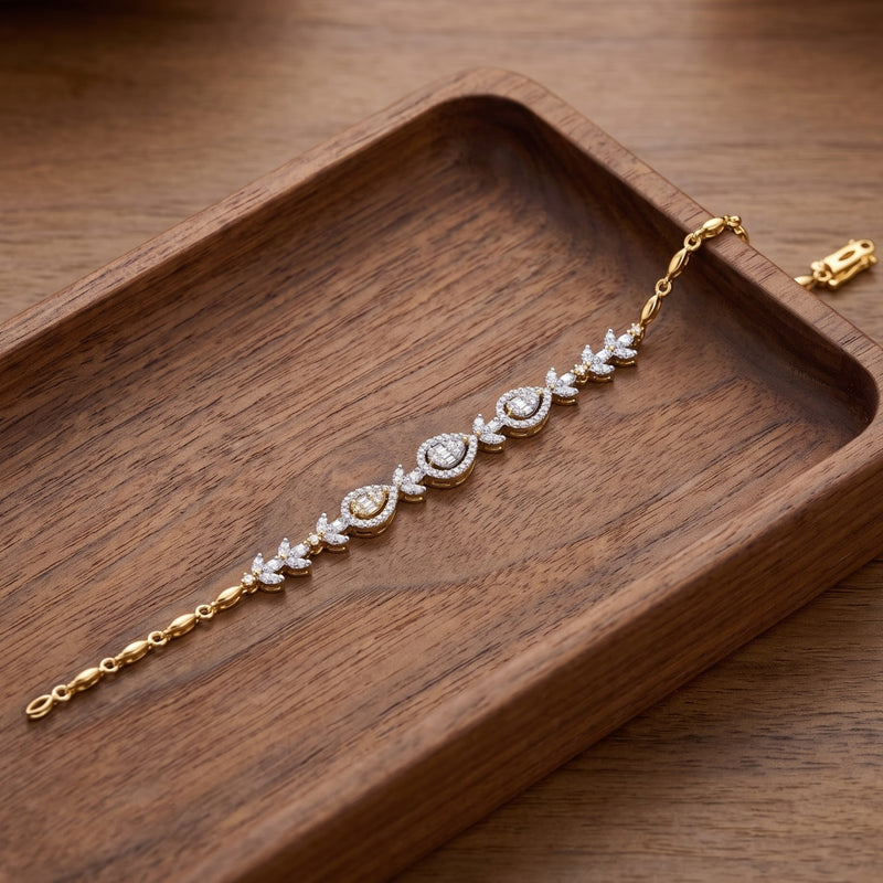 DewLeaf Lab Grown Diamond Bracelet