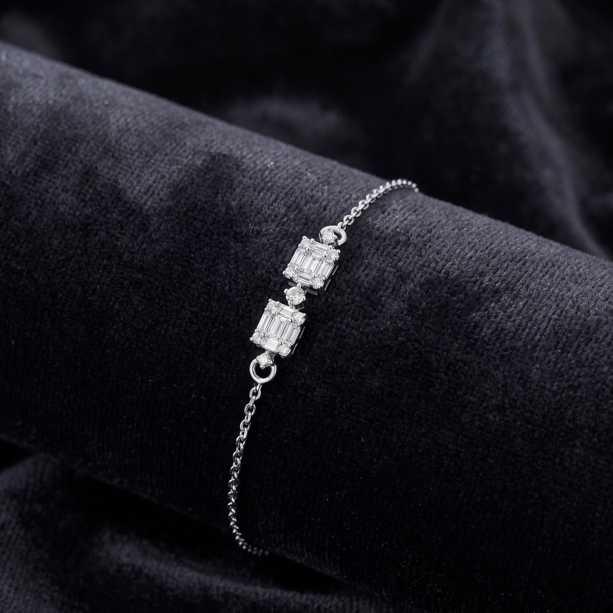 Baguette Beam Lab Grown Diamond Bracelet