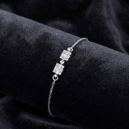 Baguette Beam Lab Grown Diamond Bracelet