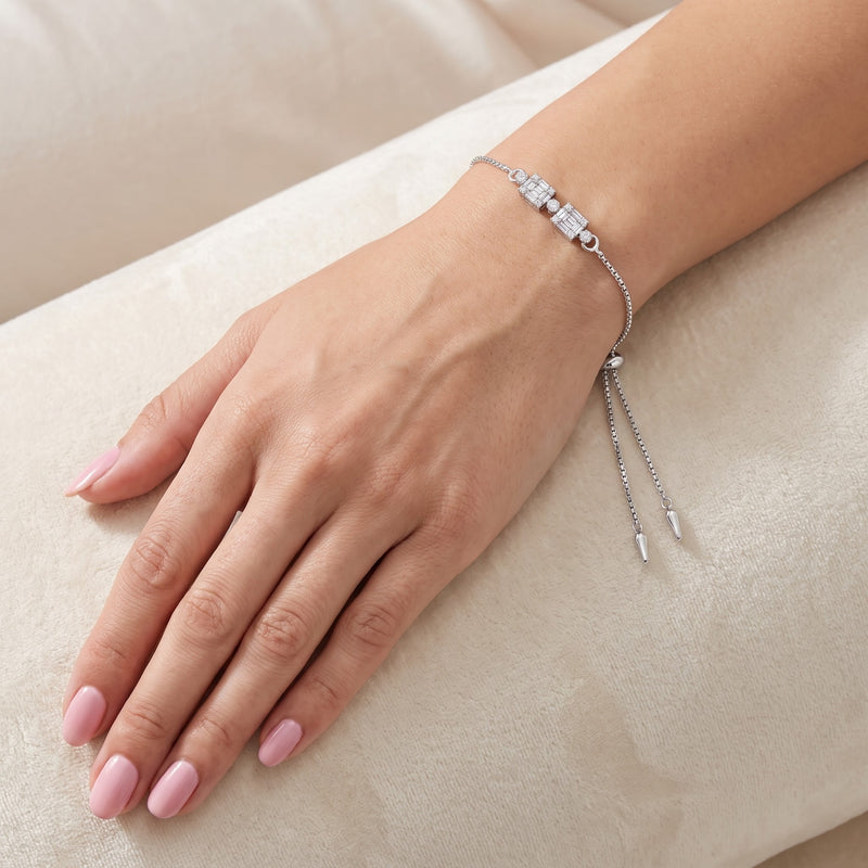 Baguette Beam Lab Grown Diamond Bracelet