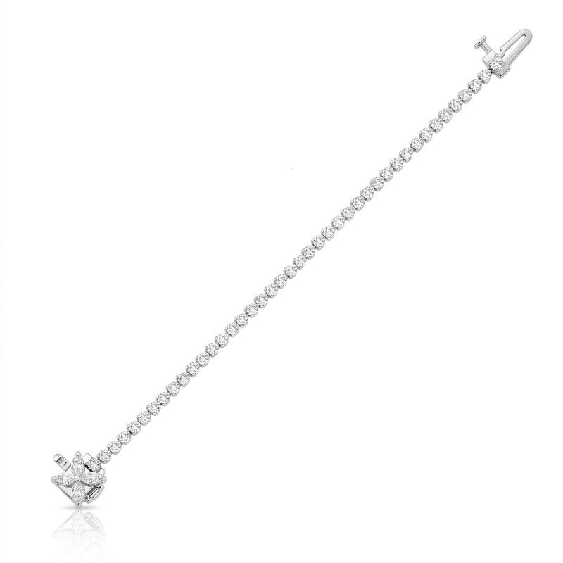Affinity Floral Lab Grown Diamond Bracelet