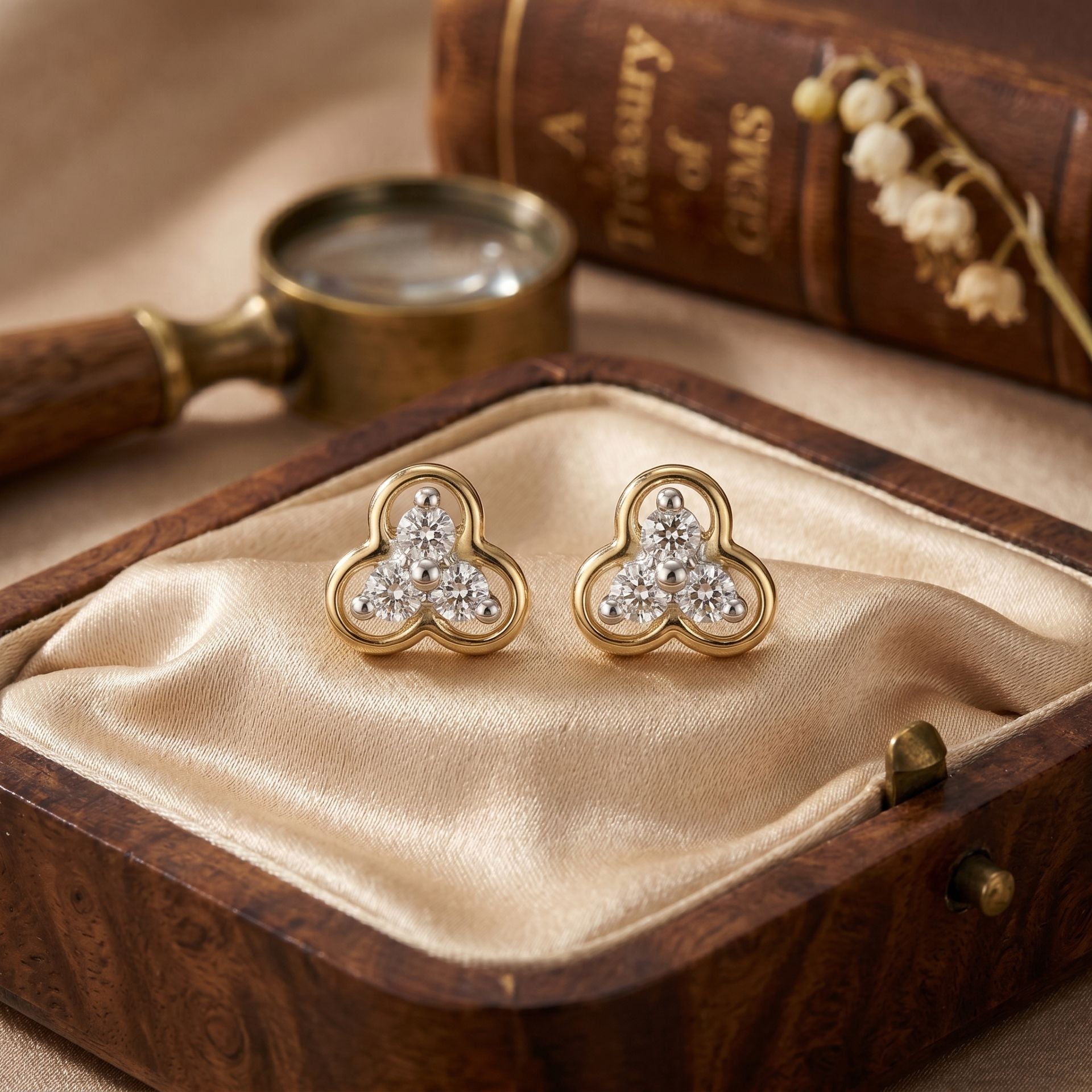 Trifecta Lab Grown Diamond Earrings