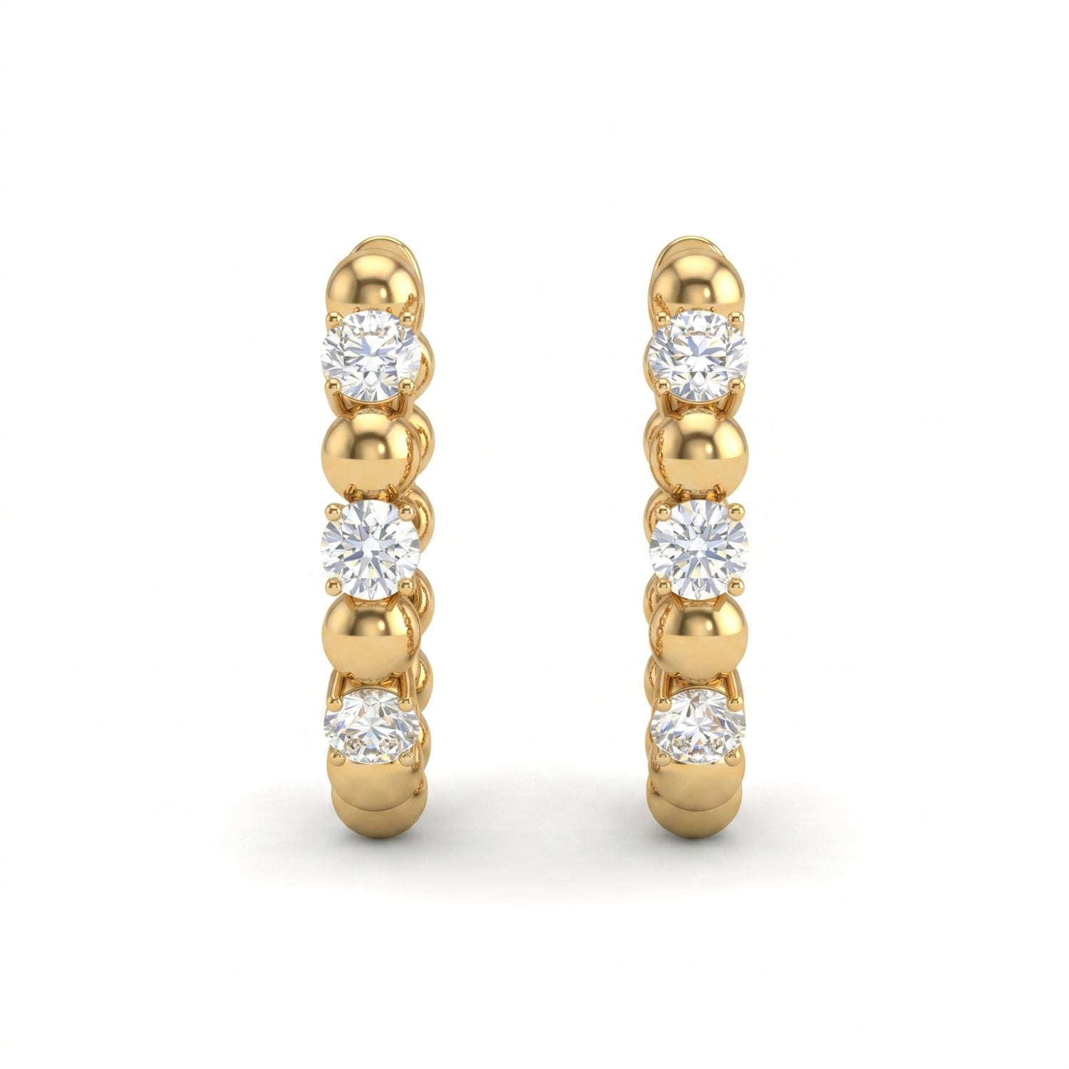 Bubble Rhythm Lab Grown Diamond Earrings