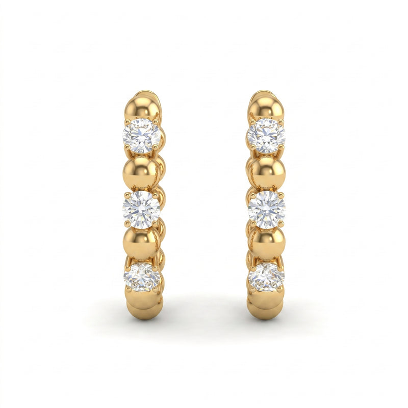 Bubble Rhythm Lab Grown Diamond Earrings