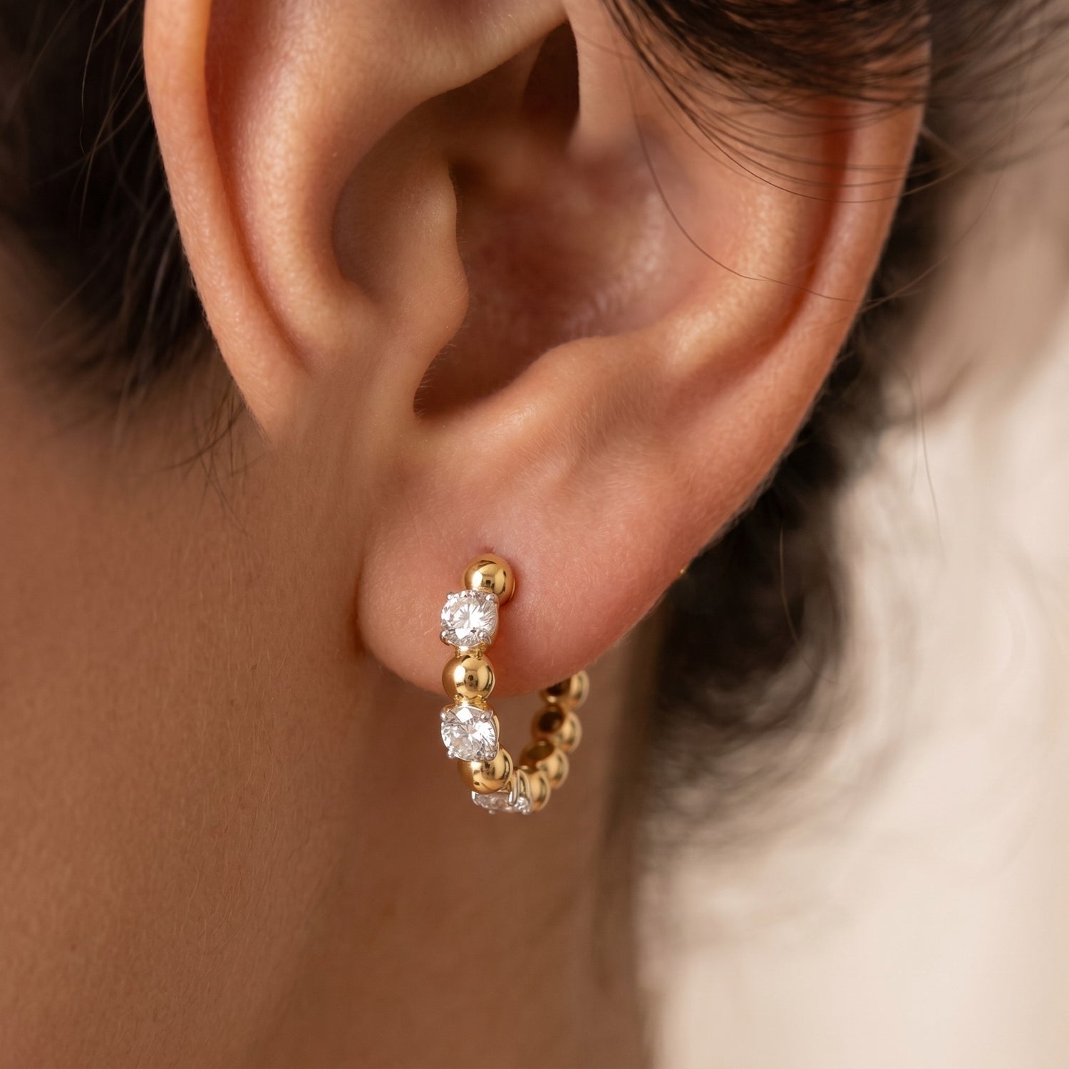 Bubble Rhythm Lab Grown Diamond Earrings