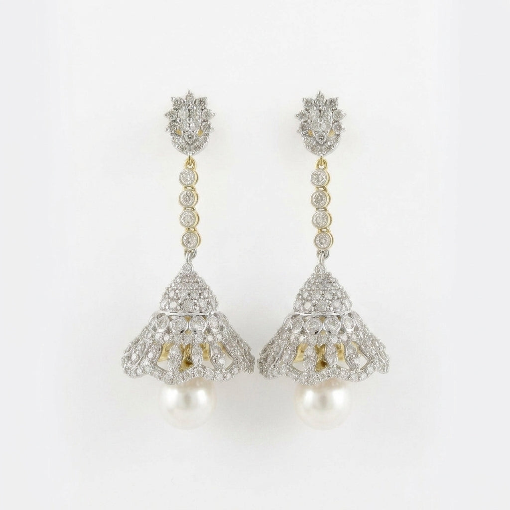 Lotus Canopy Lab Grown Diamond Earrings