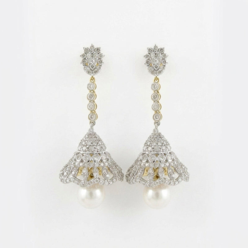 Lotus Canopy Lab Grown Diamond Earrings