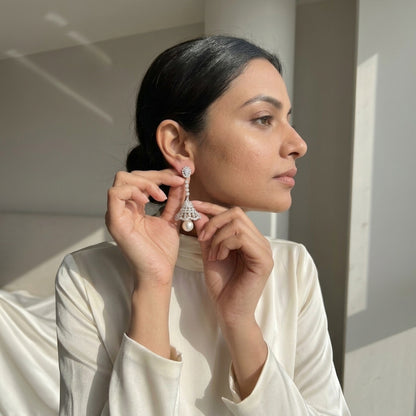 Lotus Canopy Lab Grown Diamond Earrings