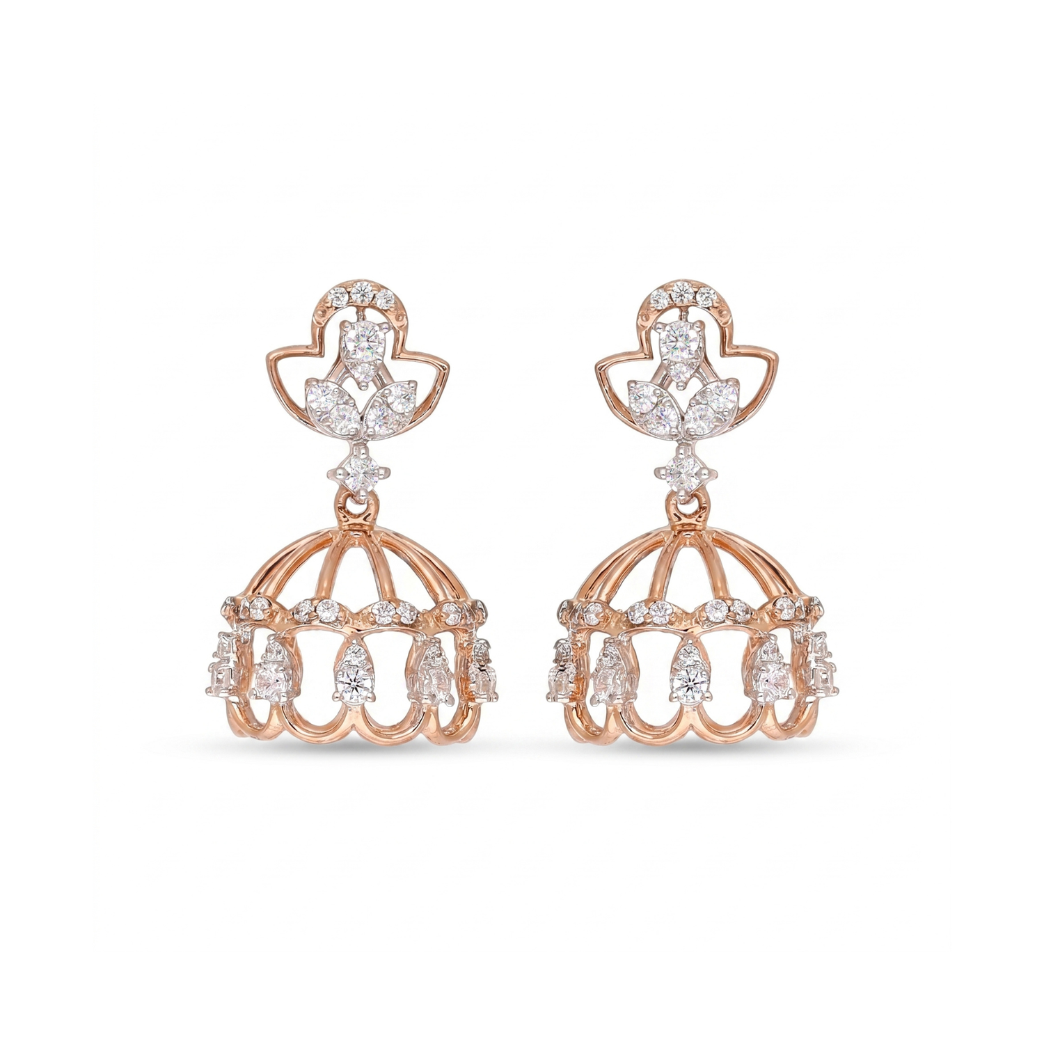 Gilded Arches Lab Grown Diamond Earrings