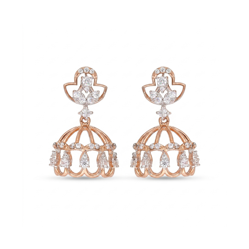 Gilded Arches Lab Grown Diamond Earrings
