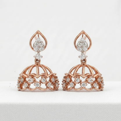 Tiara Filigree Lab Grown Diamond Earrings
