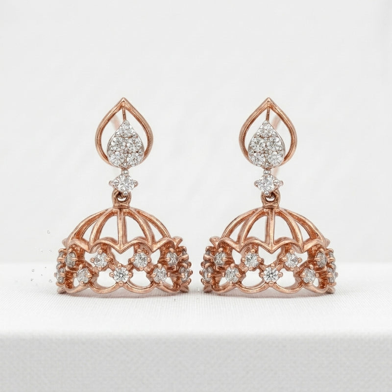 Tiara Filigree Lab Grown Diamond Earrings