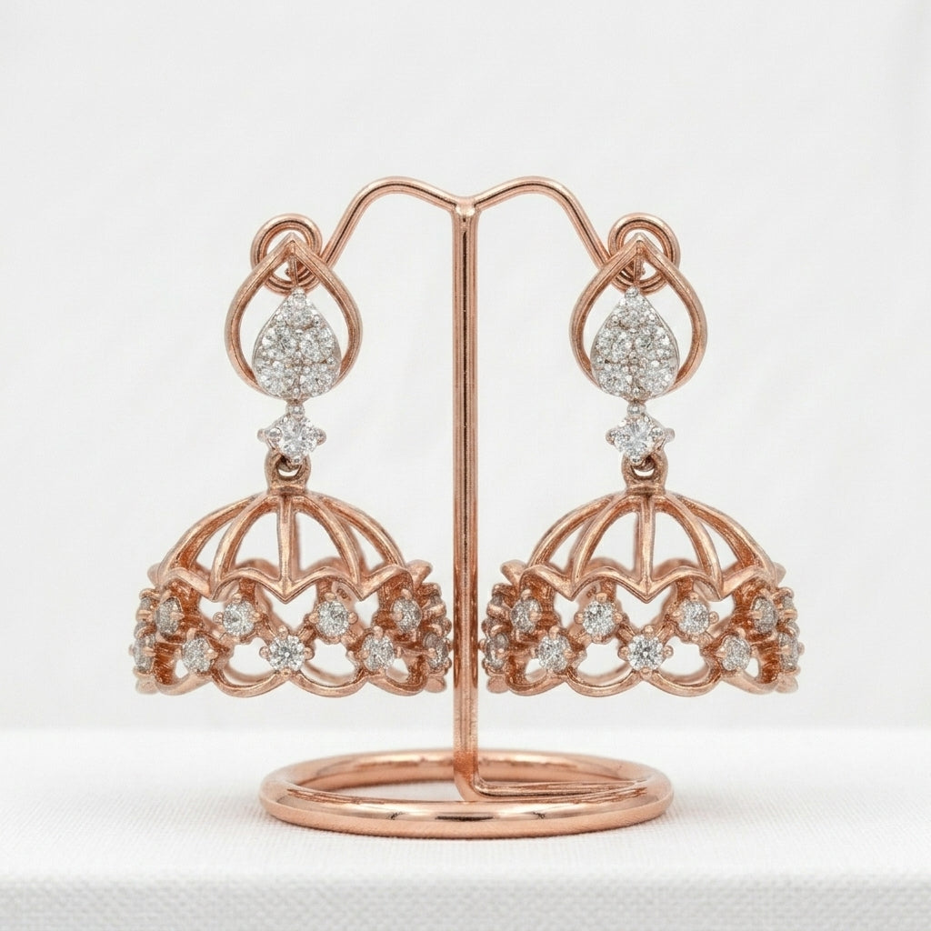 Tiara Filigree Lab Grown Diamond Earrings