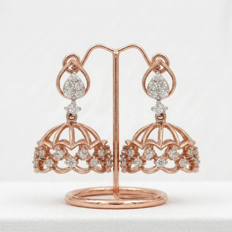 Tiara Filigree Lab Grown Diamond Earrings