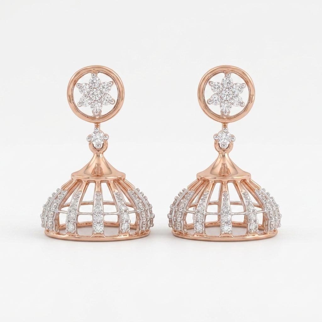 Flora Meridian Lab Grown Diamond Earrings