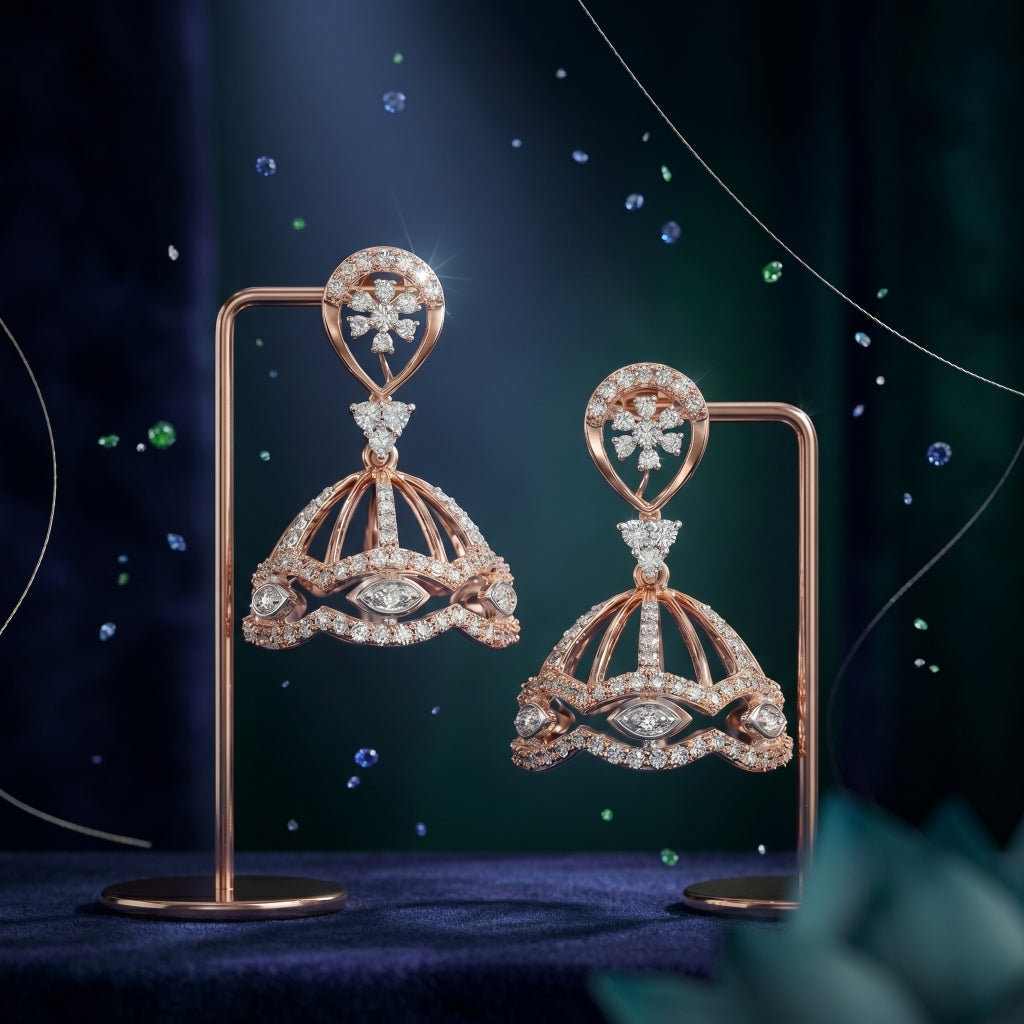 Rose Horizon Lab Grown Diamond Earrings