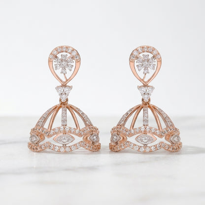 Rose Horizon Lab Grown Diamond Earrings