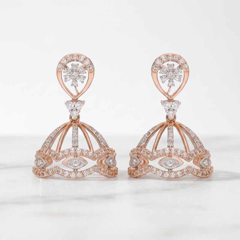 Rose Horizon Lab Grown Diamond Earrings