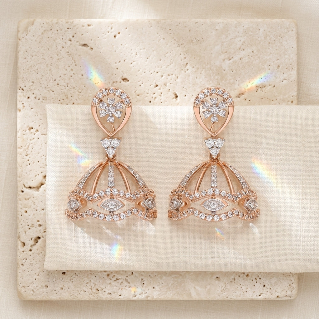 Rose Horizon Lab Grown Diamond Earrings