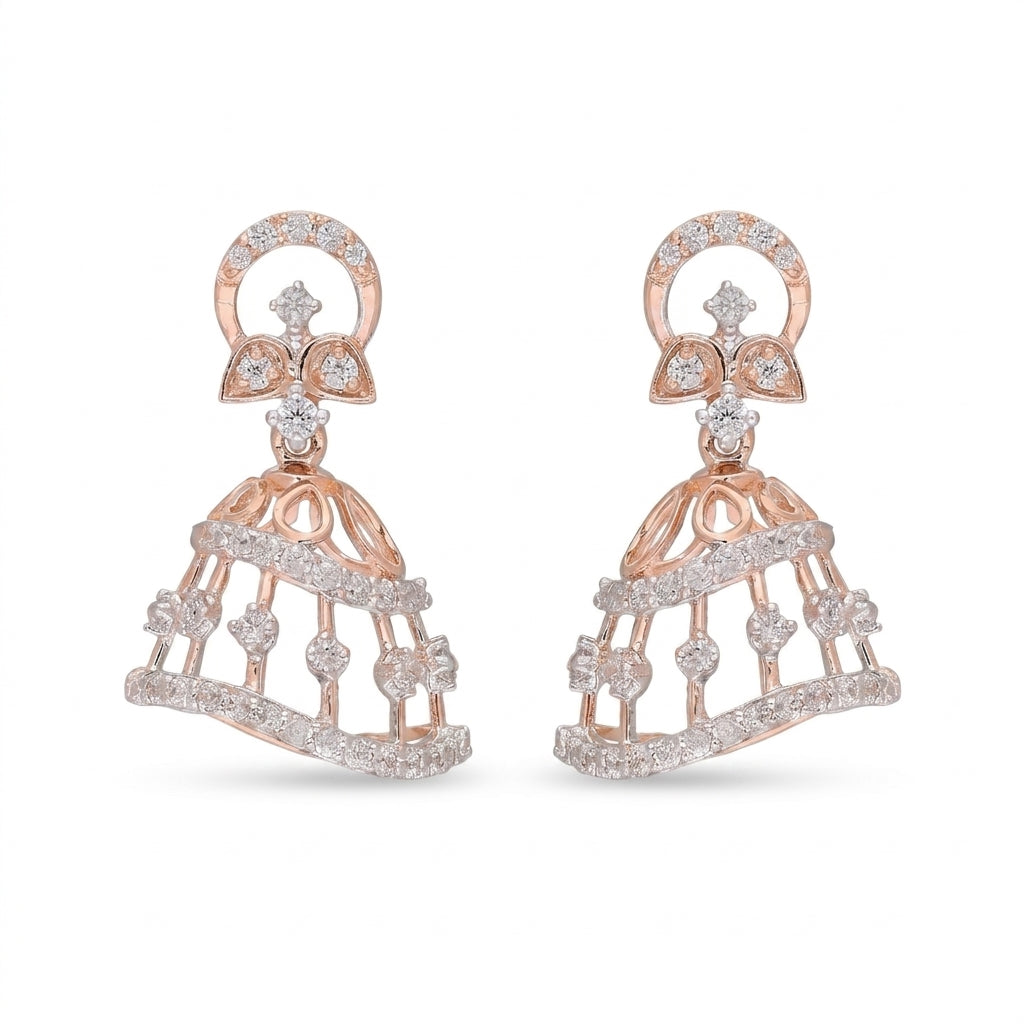 Maya Wave Lab Grown Diamond Earrings