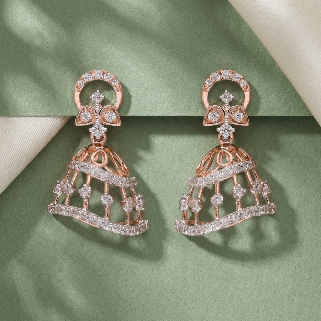 Maya Wave Lab Grown Diamond Earrings