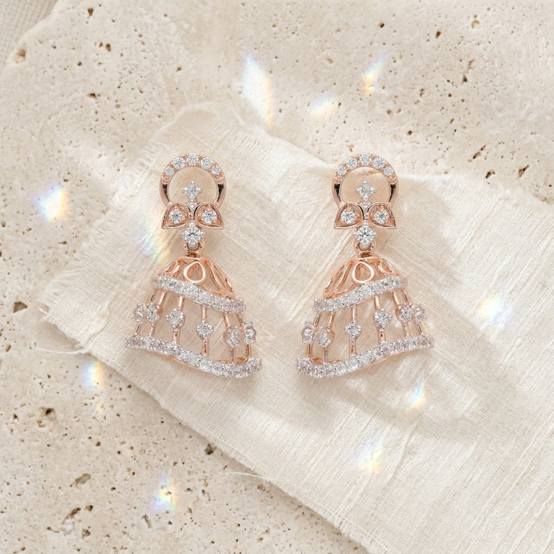 Maya Wave Lab Grown Diamond Earrings