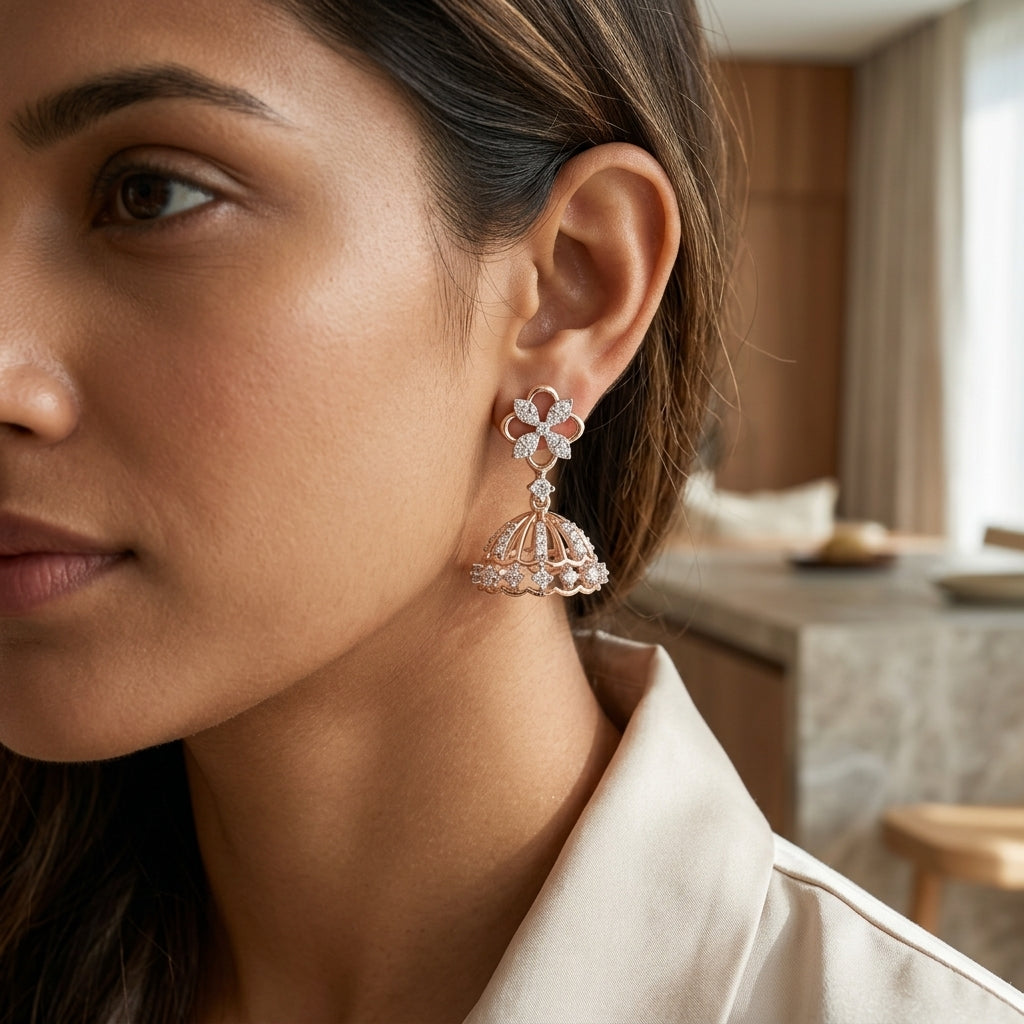Charm Arch Lab Grown Diamond Earrings