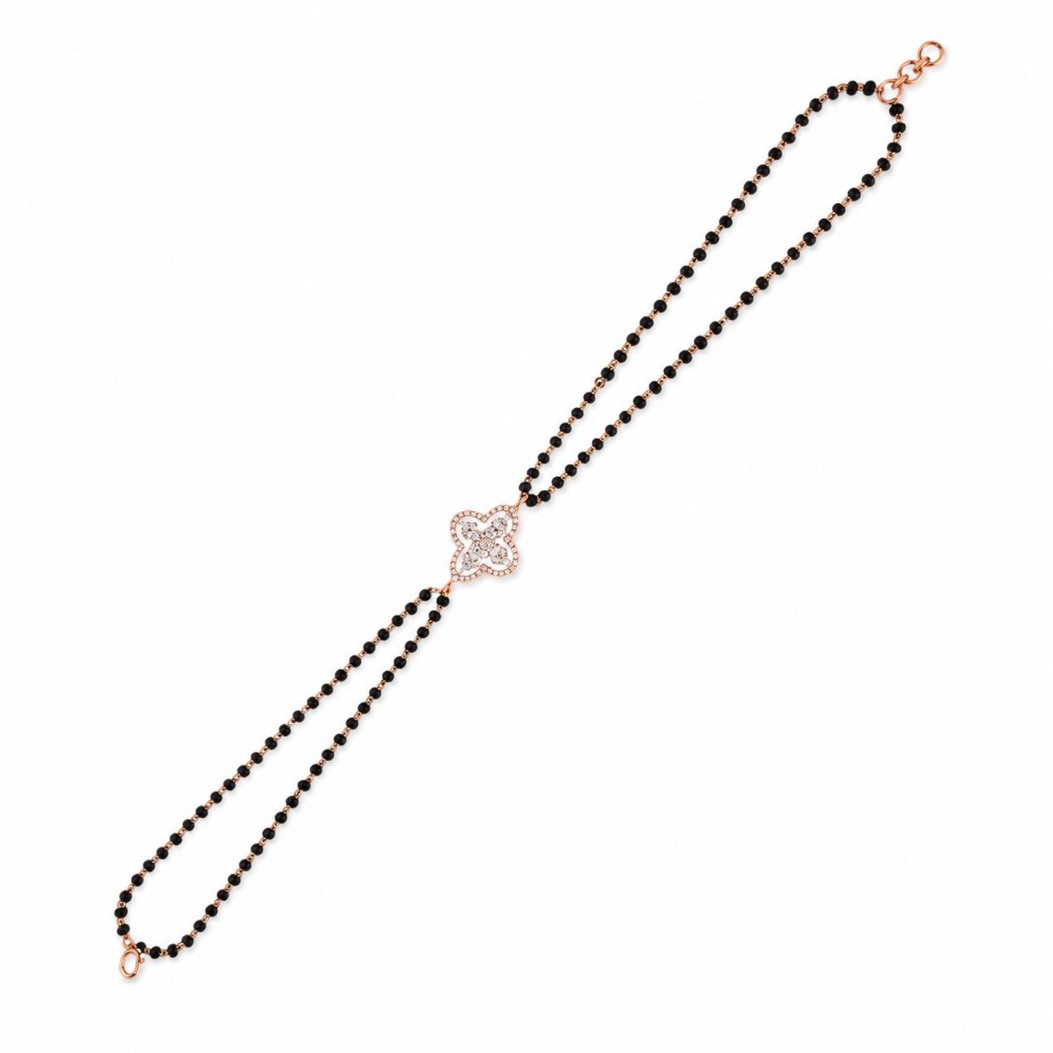 Floral Bloom Lab Grown Diamond Hand Mangalsutra