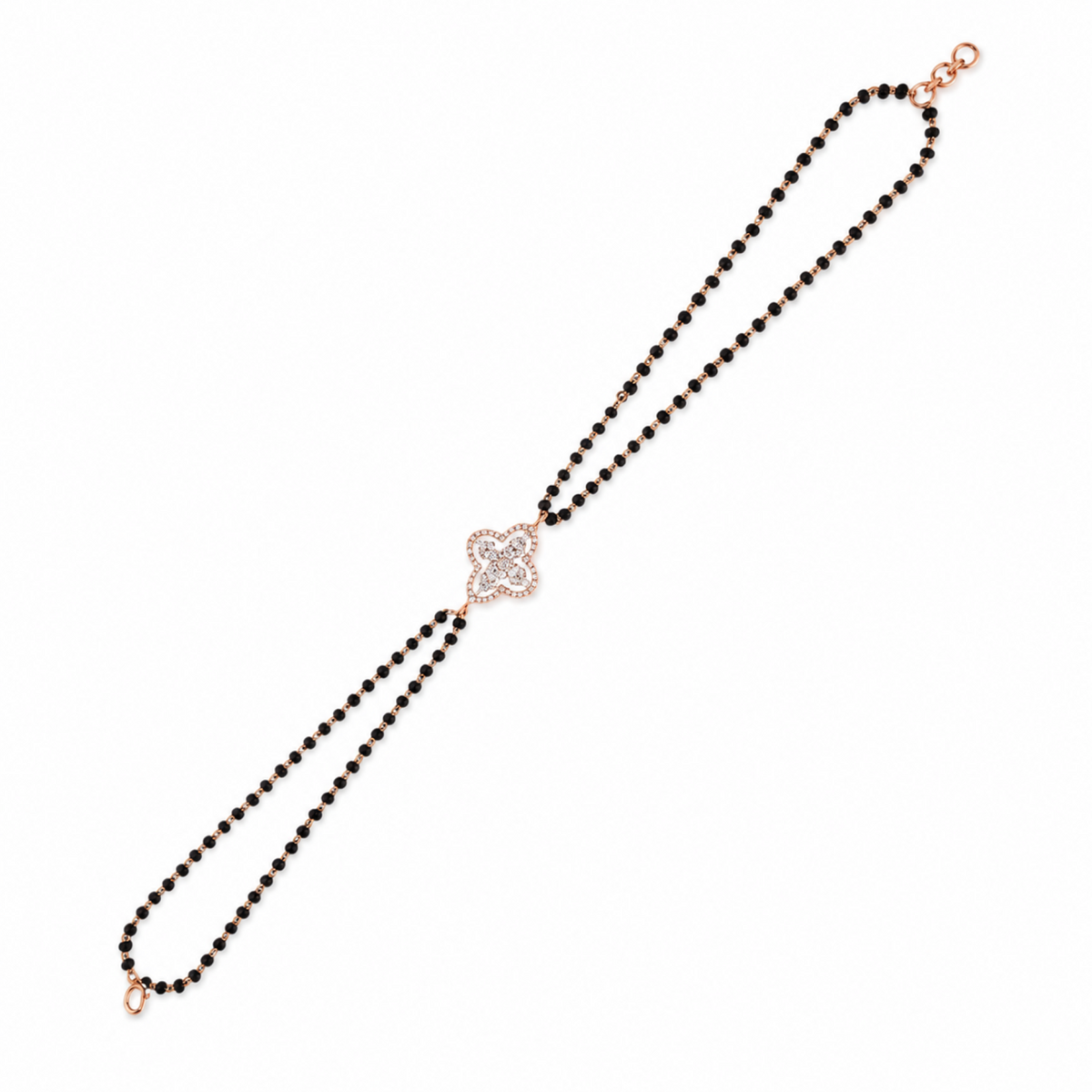 Floral Bloom Lab Grown Diamond Hand Mangalsutra
