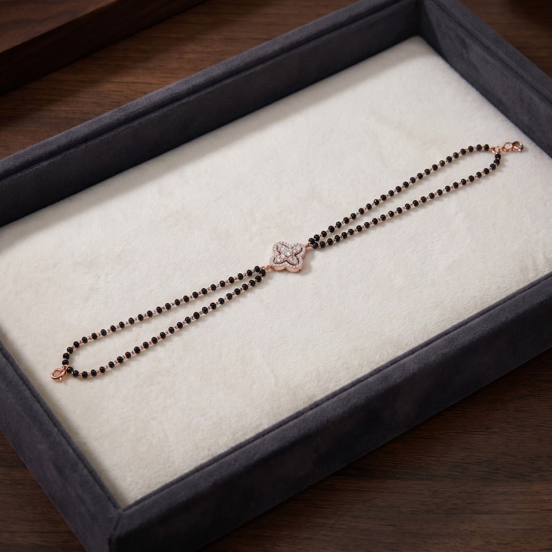 Floral Bloom Lab Grown Diamond Hand Mangalsutra
