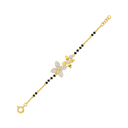 Petal Sparkle Lab Grown Diamond Hand Mangalsutra