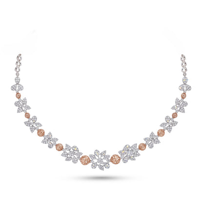 Shimmering Daisy Lab Grown Diamond Necklace