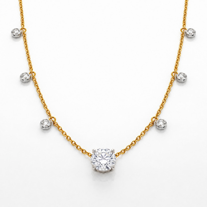 Floating Lab Grown Diamond Necklace