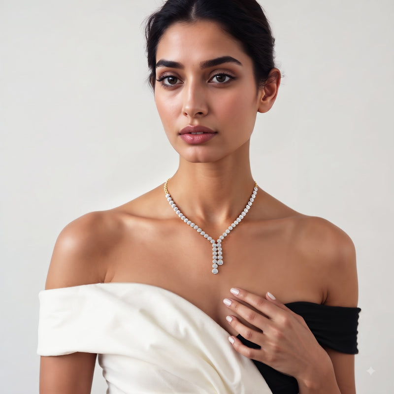 Waterfall Lab Grown Diamond Necklace