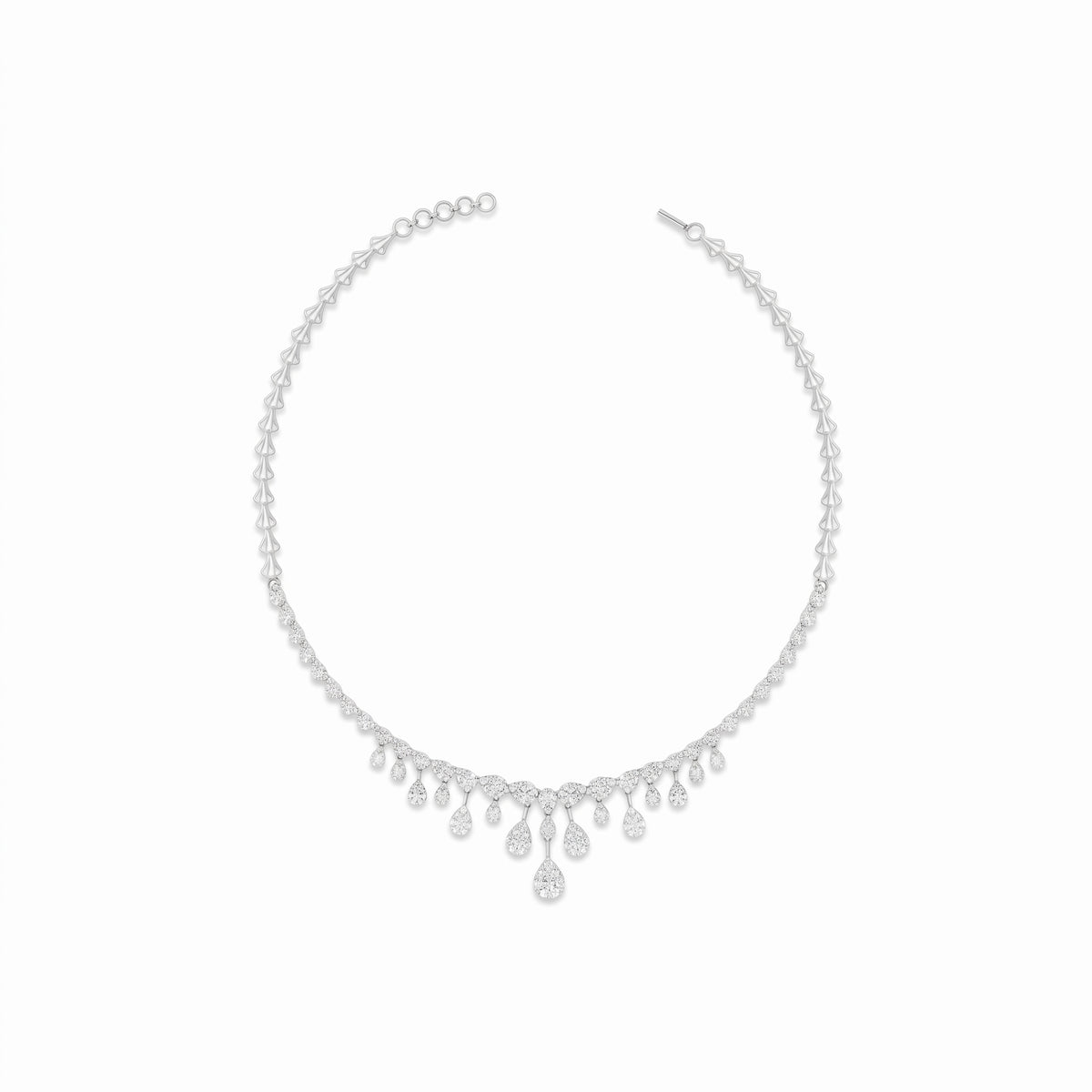 Sparkling Raindrop Lab Grown Diamond Necklace